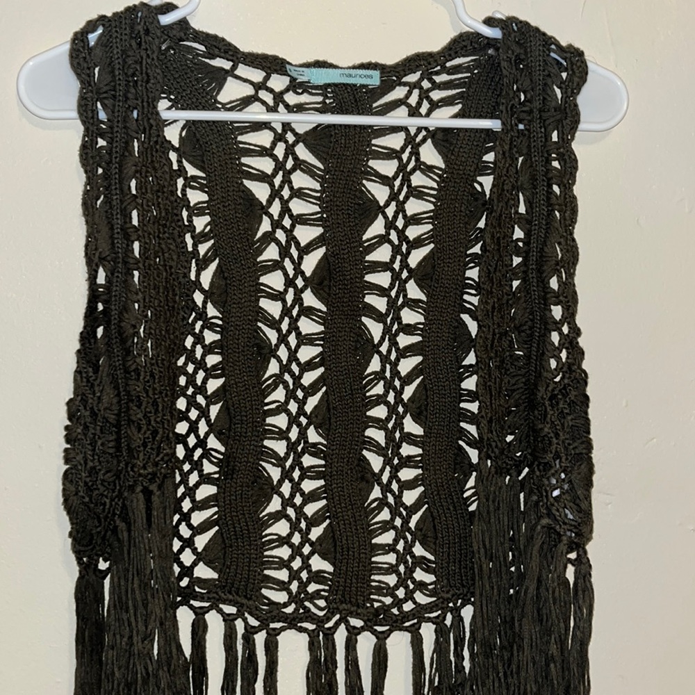 Bohemian short sleeve cover up